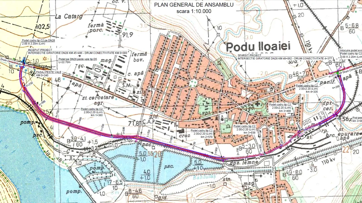 Centura care va ocoli Podu Iloaiei este așteptată de ani de zile (sursa: ziaruldeiasi.ro)