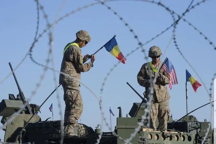 Convoaie cu tehnică militară americană intră în România Foto: Facebook M.Ap.N