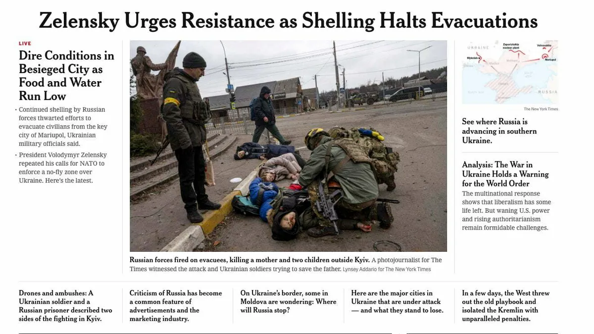 O mamă și doi copii, uciși de trăgători ruși  Foto: Twitter