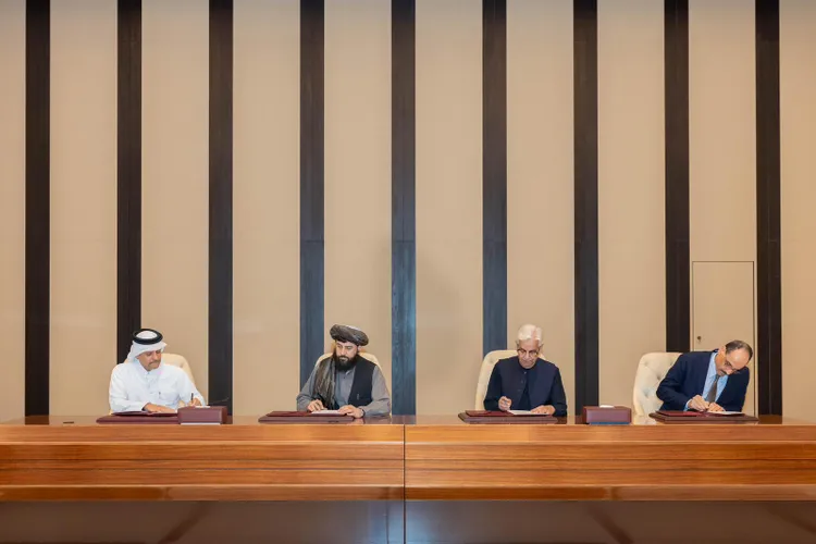 Pakistan și Afganistan, acord de încetare a focului (sursa: X/Ministry of Foreign Affairs - Qatar)