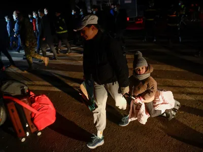 Imagini impresionante cu refugiații ucraineni sosiți în România. Sursă: Inquam Photos - Alex Nicodim 