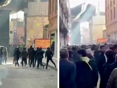 Primul oraș iranian în care poliția nu atacă protestatarii anti-regim (sursa: BBC Persian)