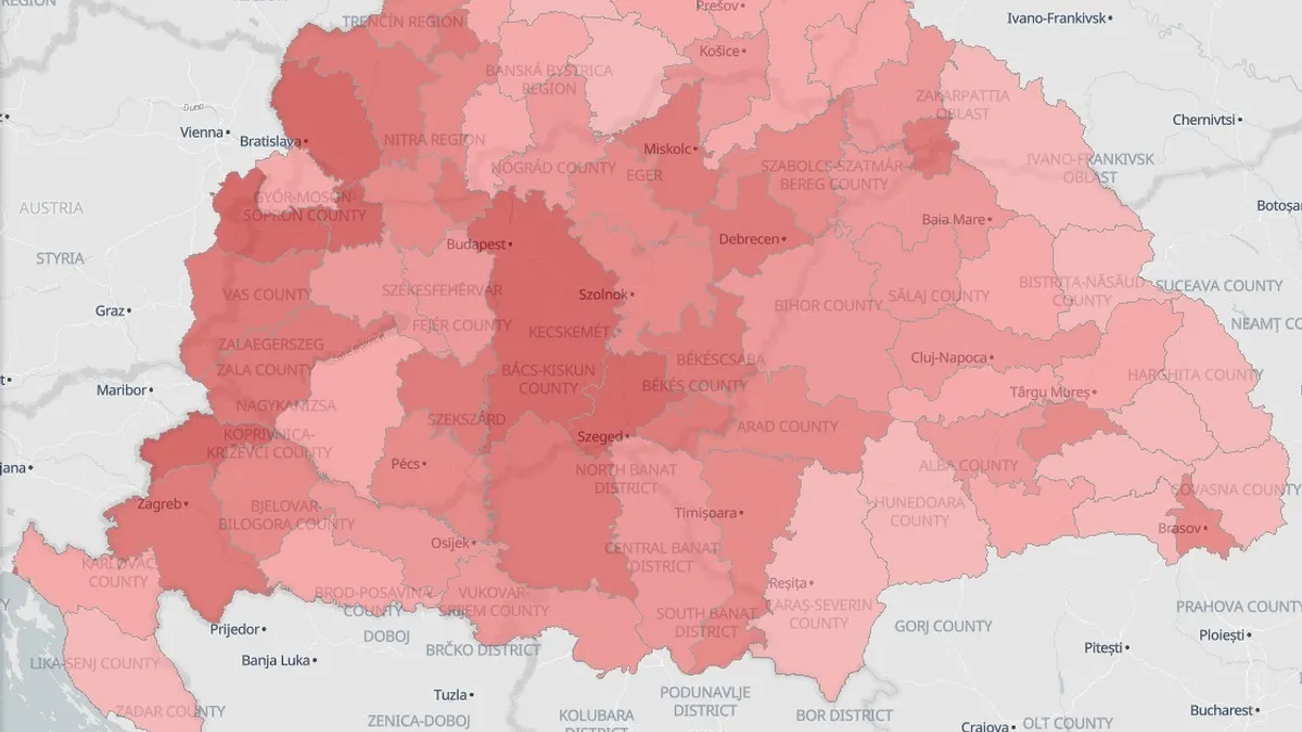 Controversa atlasului cu hărțile „Ungariei Mari" (sursa: Istvan Balogh)