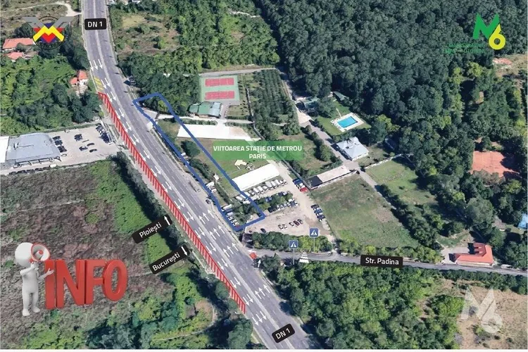 Restricții pe DN1 pentru lucrările Metrorex (sursa: Facebook/Metrorex)