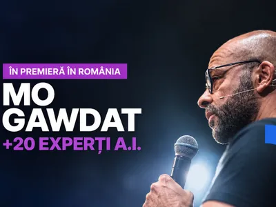Mo Gawdat, la București, avertisment pentru era AI: Oamenii trebuie să ia acum deciziile corecte, înainte ca tehnologia să-i depășească