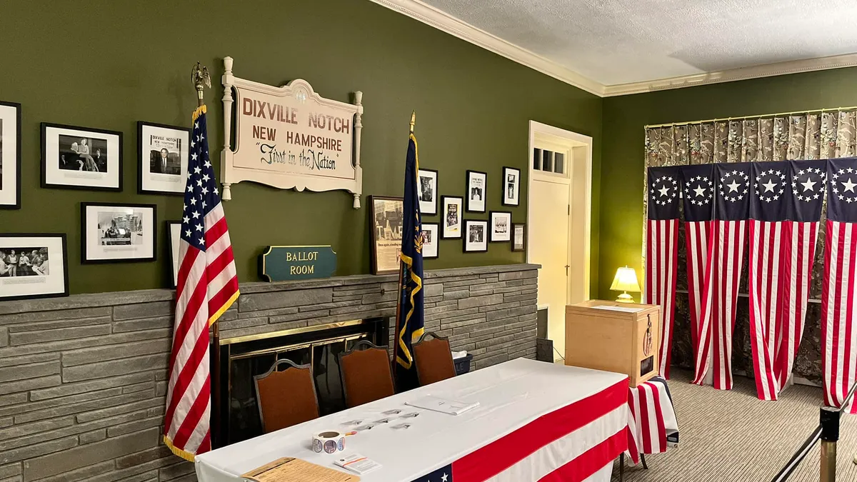 Trump-Harris, egalitate în localitatea Dixville Notch (sursa: Facebook/Dixville Votes)