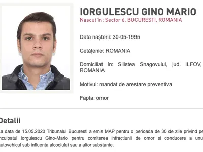 Mario Iorgulescu, 15 ani de închisoare (sursa: politiaromana.ro)