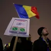 Protest în Piața Victoriei din București împotriva găștii Liei Savonea (sursa: Inquam Photos/Octav Ganea)