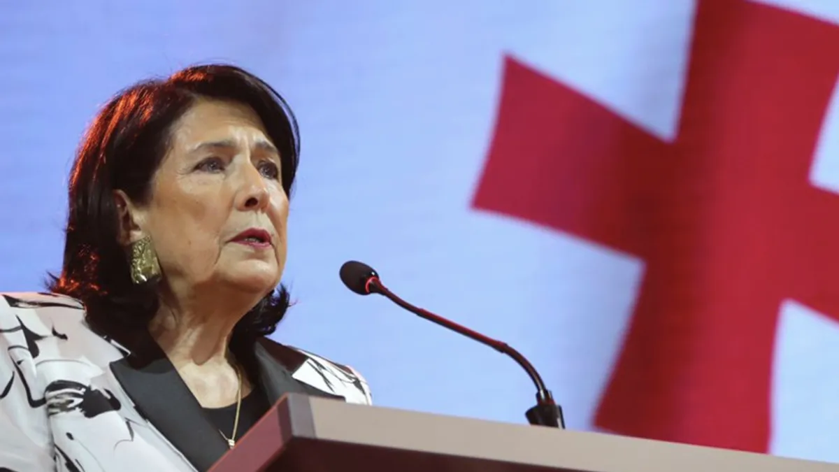 Preşedinta Georgiei, veto la legea anti-ONG (sursa: Facebook/სალომე ზურაბიშვილი / Salome Zourabichvili)