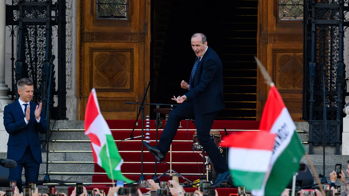 Ministrul Zsolt Hegedűs, dezlănțuit la inaugurarea guvernului Peter Magyar Foto: Facebook Zsolt Hegedus