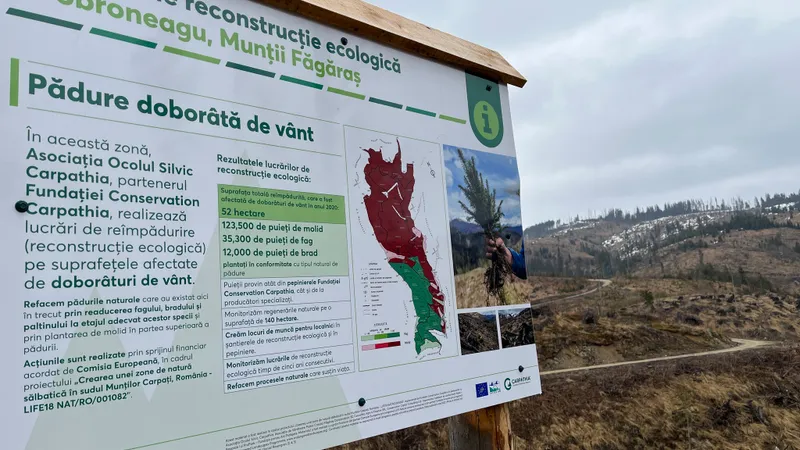 Refacere ecologică la Dobroneagu Foto: Conservation Carpathia