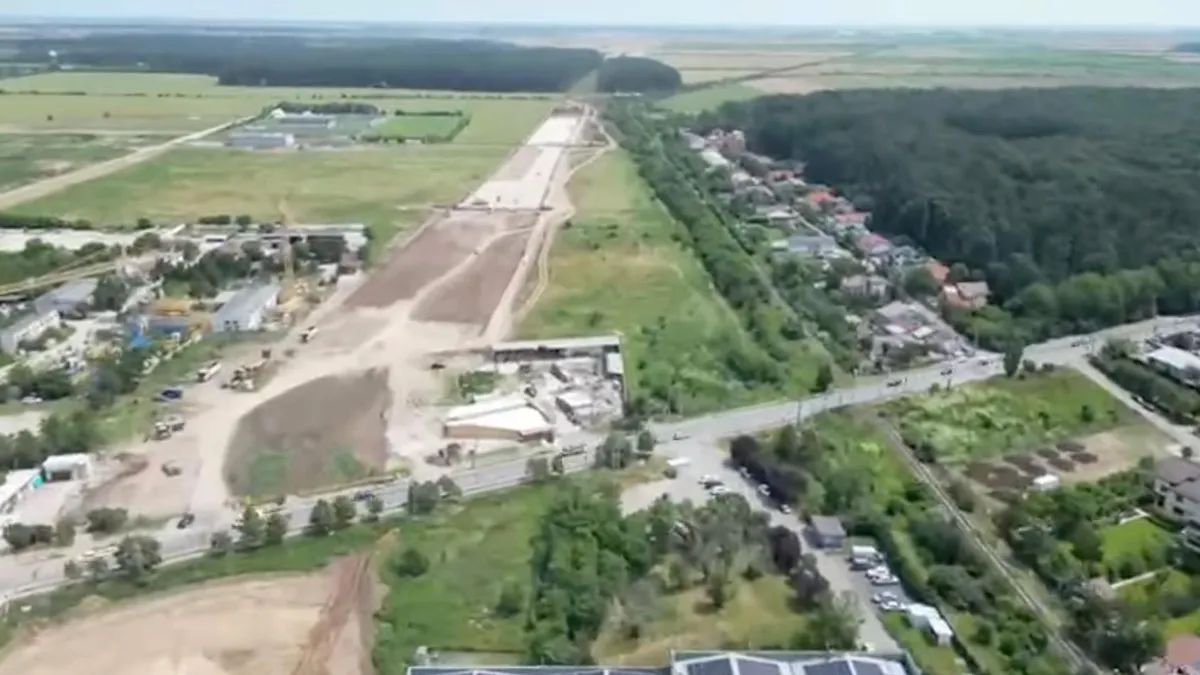 Lucrări intense pe autostrada A0 Nord (sursa: Facebook/CNAIR)