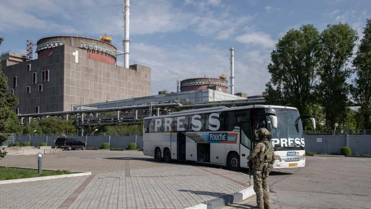 Noi explozii lângă centrala nucleară Zaporojie (sursa: Facebook/Energoatom)