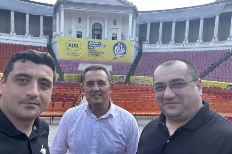 Piperea anunță că rămâne simplu membru AUR, după ce Peiu l-a bătut în competiția internă Foto: Facebook George Simion