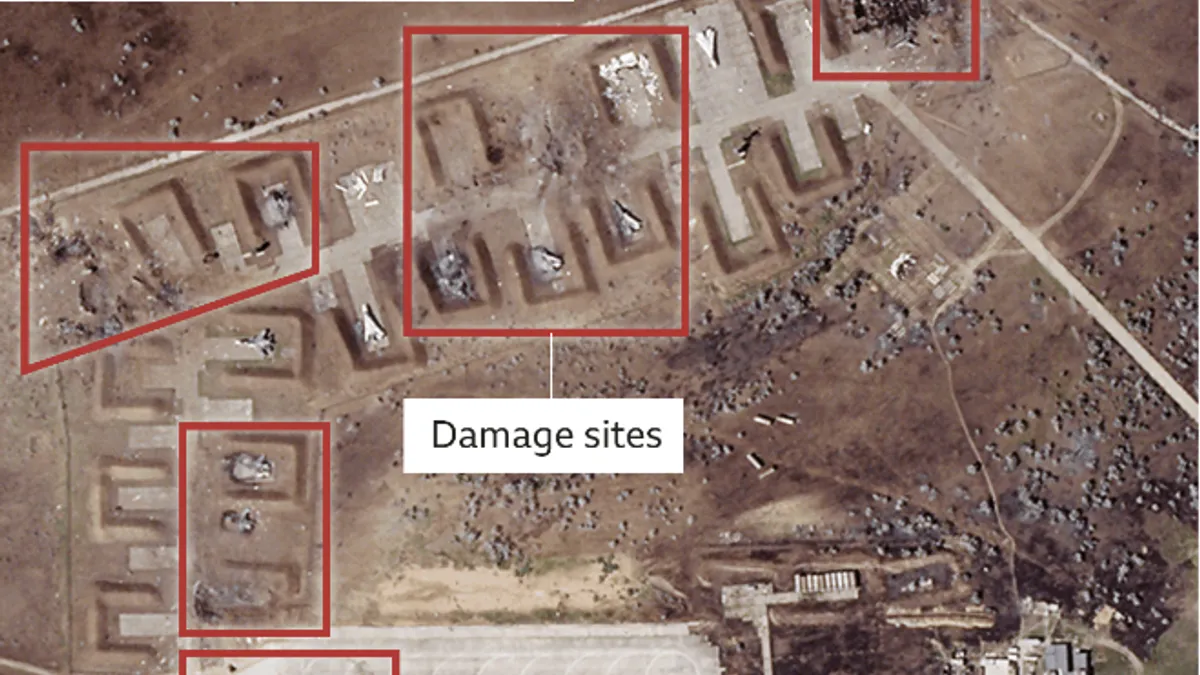 Putin, șocat după atacul din Crimeea (sursa: Planet Labs)