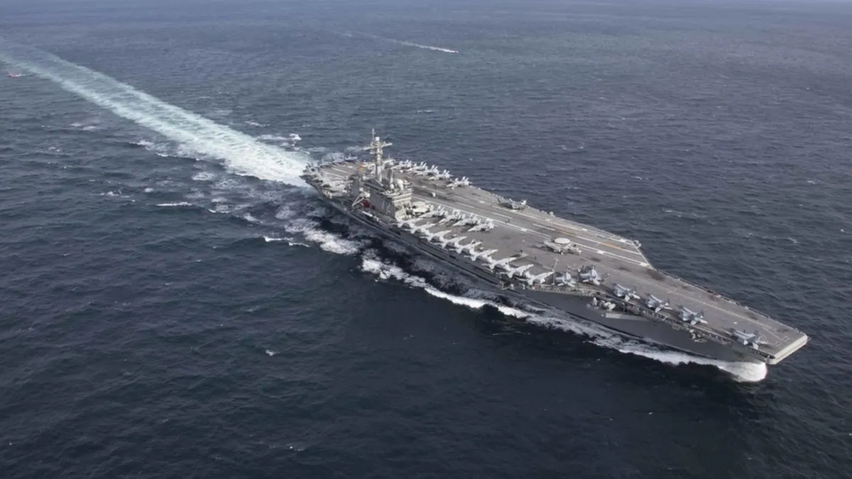 Dronă iraniană doborâtă de armata SUA (sursa: airpac.navy.mil)