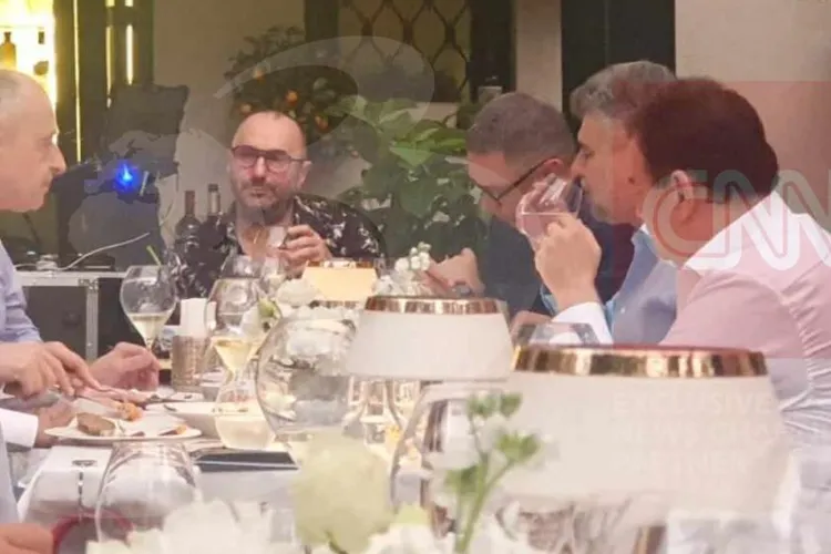 Ciolacu și Geoană, la aceeași masă Foto: Antena 3