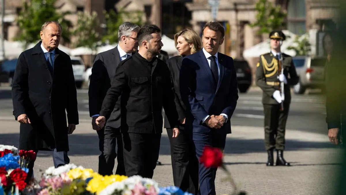 Macron, sceptic față de oferta Kremlinului (sursa: Facebook/Volodimir Zelenski)