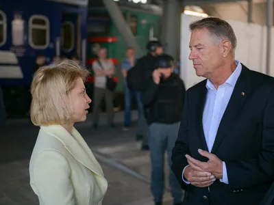 Au sunat sirenele la Kiev în timpul vizitei liderilor europeni (sursa: Twitter/KlausIohannis)