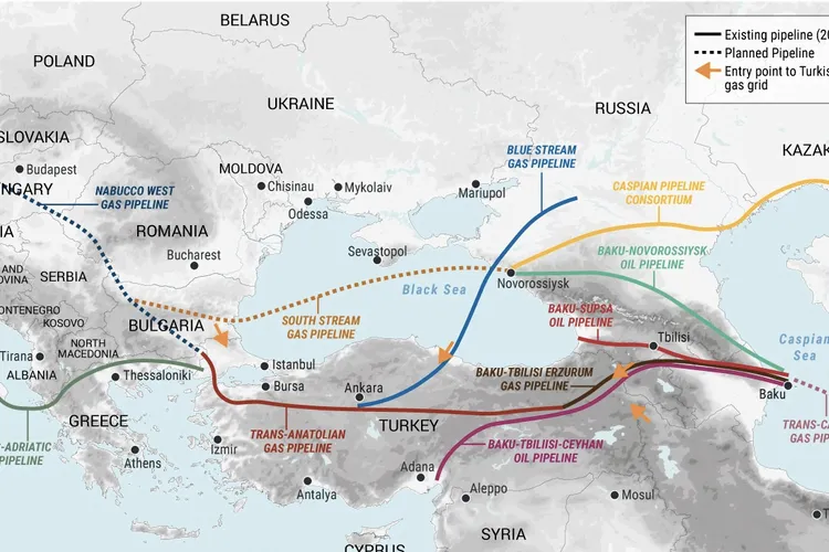 Caspica, salvarea Europei de gazul rusesc (sursa: Geopolitical Futures)