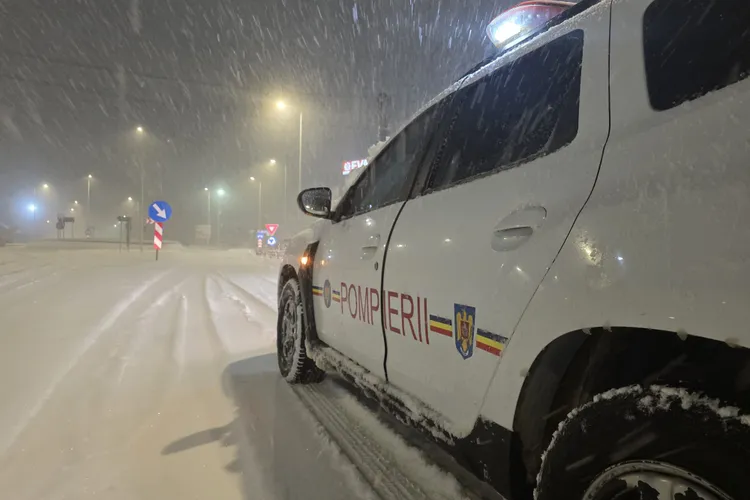 Vreme severă în România (sursa: Facebook/IGSU - Inspectoratul General pentru Situatii de Urgenta, Romania)