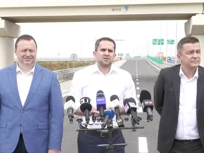 Autostrada A0, finalizată, spre sfârșitul anului (sursa: Facebook/Sorin Grindeanu)