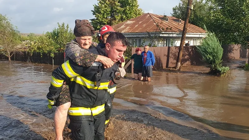 România este afectată de inundații severe (sursa: Facebook/IGSU - Inspectoratul General pentru Situatii de Urgenta, Romania)