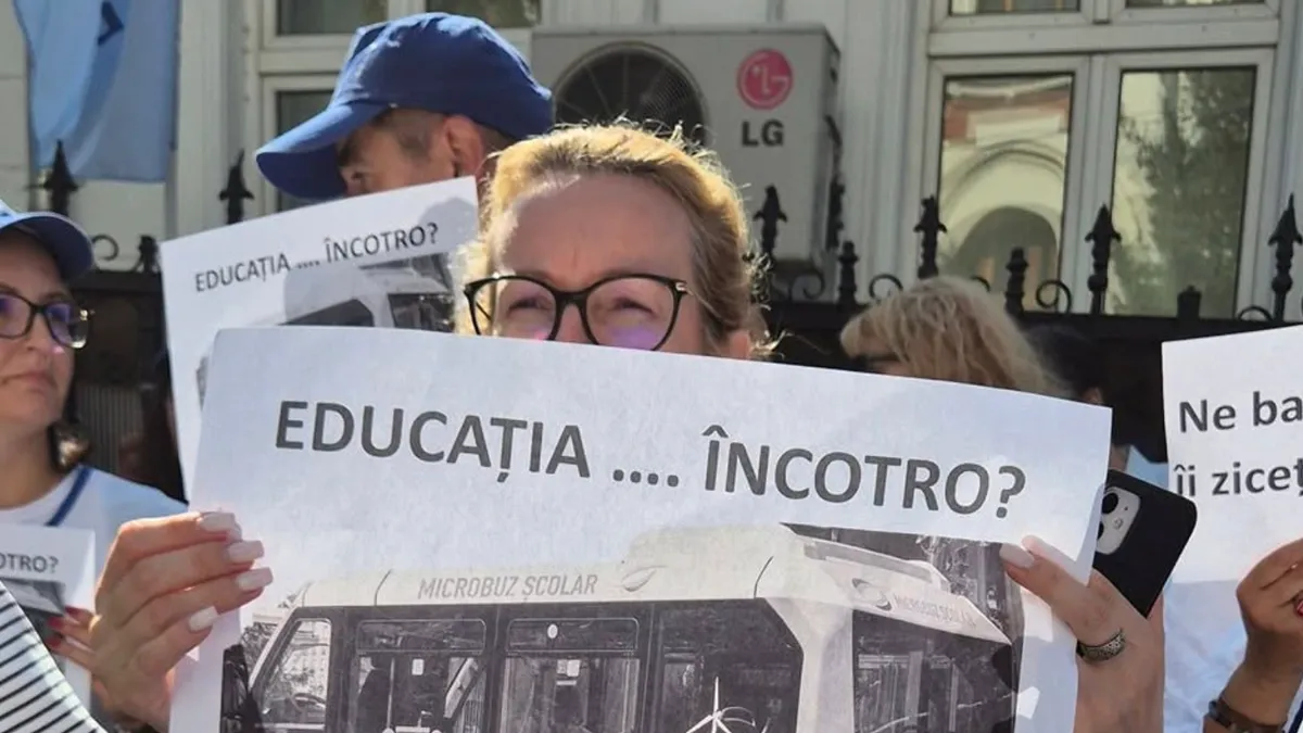 Legea salarizării unitare e nouă, dar salariile rămân cele vechi, spun sindicatele din educație (sursa: Facebook/USLIP IASI News)