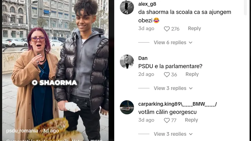 PSD Unit a promis șaorma în școli Foto: captură video