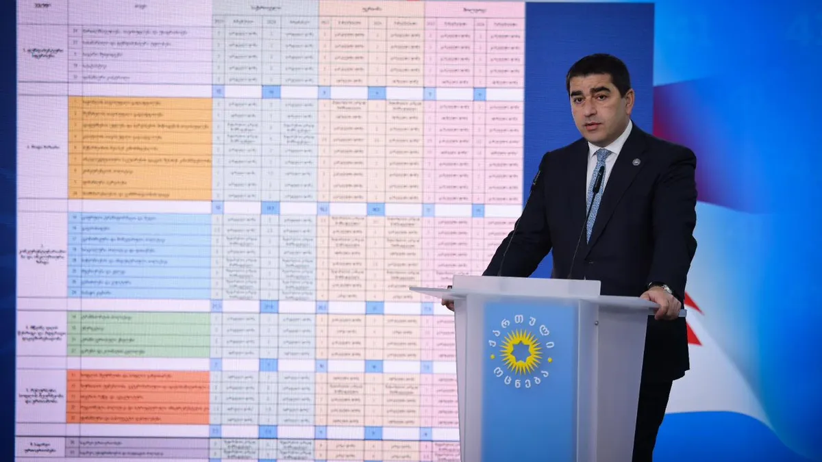 Georgia respinge investigația internațională privind alegerile (sursa: Facebook/Shalva Papuashvili)