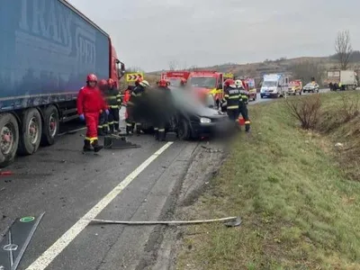 Accident rutier în Cluj, cinci morți (sursa: ISU Cluj)