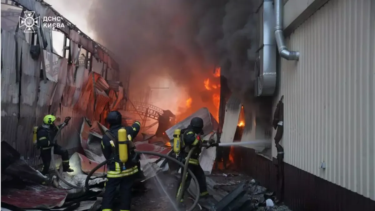 Atac rusesc cu rachete asupra Kievului (sursa: dsns.gov.ua)