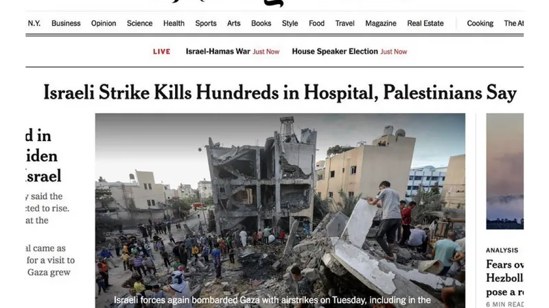 New York Times a preluat propaganda Hamas Foto: Twitter