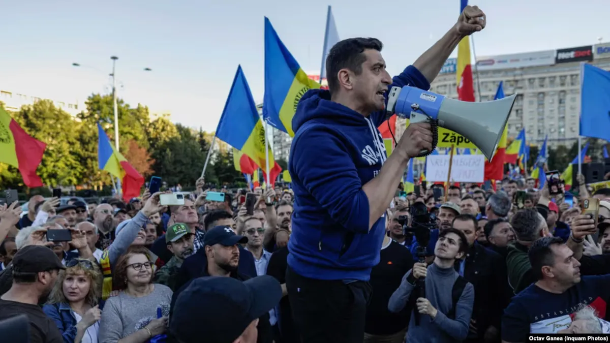 George Simion apără Rusia de acuzația că ar fi atacat la Galați Foto: Inquam/Octav Ganea