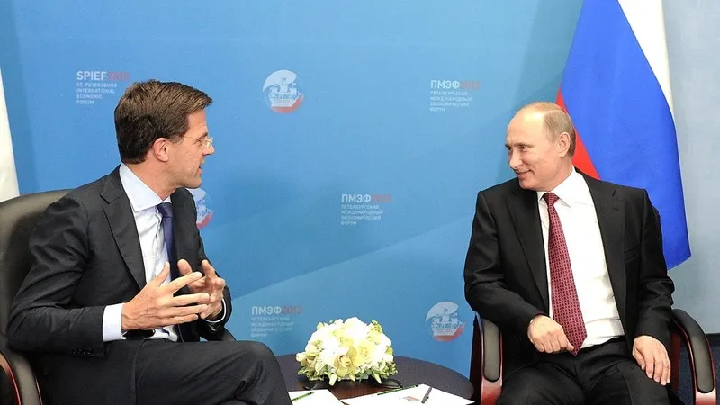 Importurile din Rusia ale Olandei au crescut cu 74% Foto: Mark Rutte și Vladimir Putin, 2013 Kremlin.ru