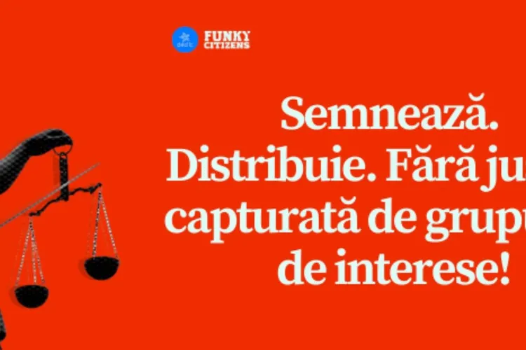 Petiție pentru reforma sistemului judiciar (sursa: Facebook/Funky Citizens)