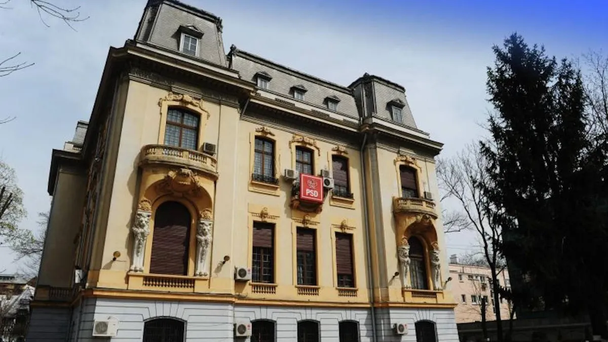 Tablouri dispărute de la sediul PSD (sursa: Facebook/Partidul Social Democrat)