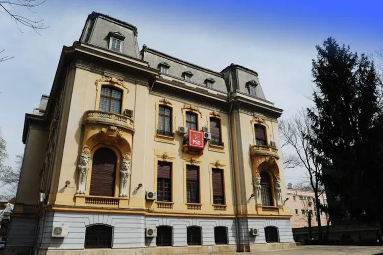 Tablouri dispărute de la sediul PSD (sursa: Facebook/Partidul Social Democrat)