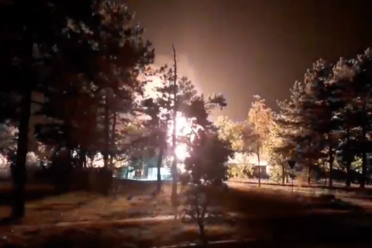 Gaze din subteran, explozie violentă (Amara) (sursa: IGSU)