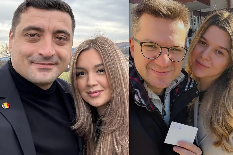 George Simion și Mihail Neamțu și-au încurcat nevestele de Revelion și nici măcar nu și-au dat seama (sursa: Facebook/George Simion, Mihail Neamțu)