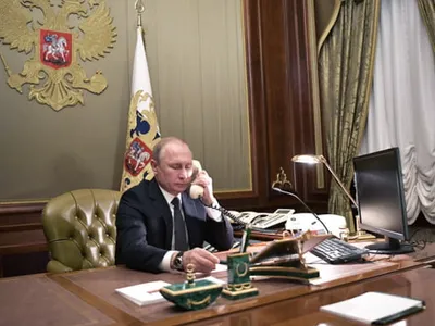 Putin și generalii săi se ascund într-un buncăr Foto: Kremlin.ru