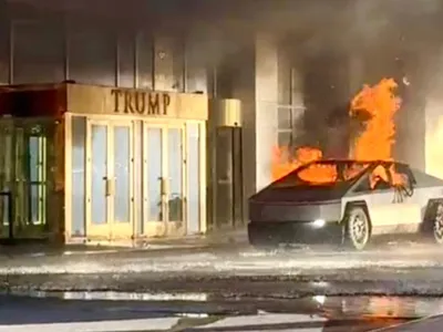 Sinuciderea veteranului din fața Trump Hotel (sursa: X/Infos Françaises)