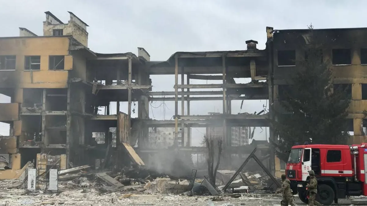 Rusia a folosit bombe termobarice în Ucraina. Imagine cu unitatea militară din Ohtîrka. Sursă: UNIAN 