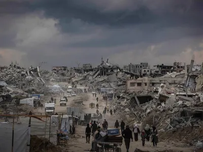 Israelul lansează noi bombardamente în Gaza (sursa: X/Muhammad Smiry)