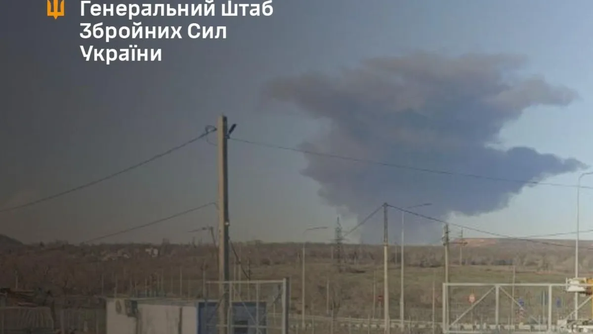 Ucraina lovește rafinăria rusă Novoshakhtinsk (sursa: Facebook/General Staff of the Armed Forces of Ukraine)