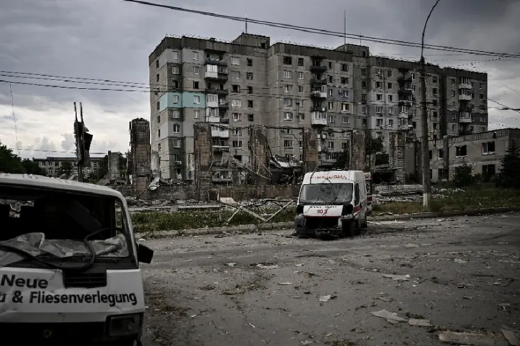 Lîsîceanskul este ”ultimul avanpost din regiunea Lugansk” al armatei ucrainene Foto: News.ro