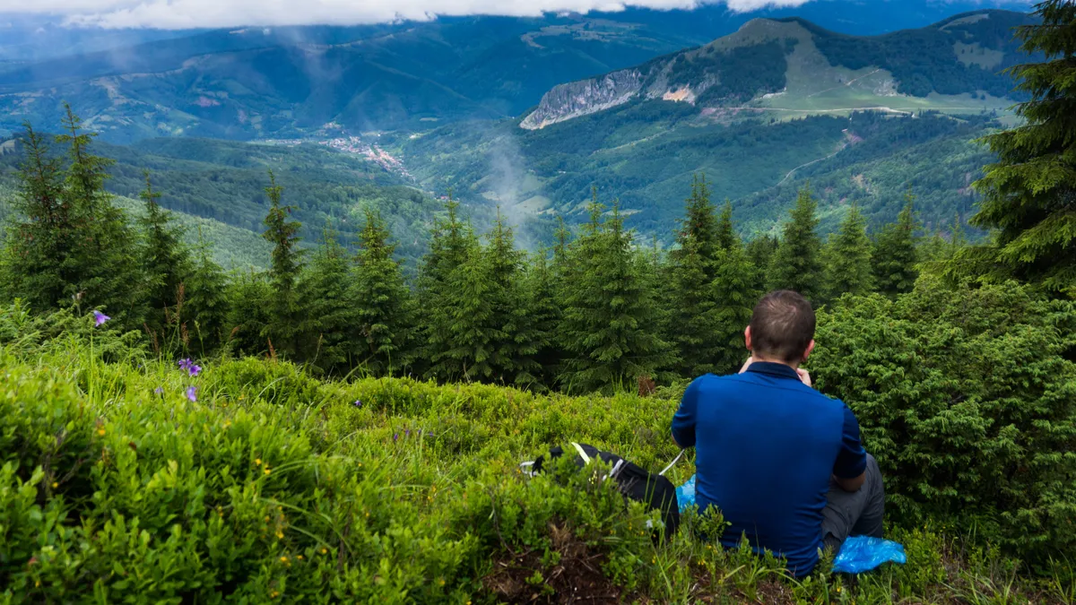 Turist, aflat în vacanță în România