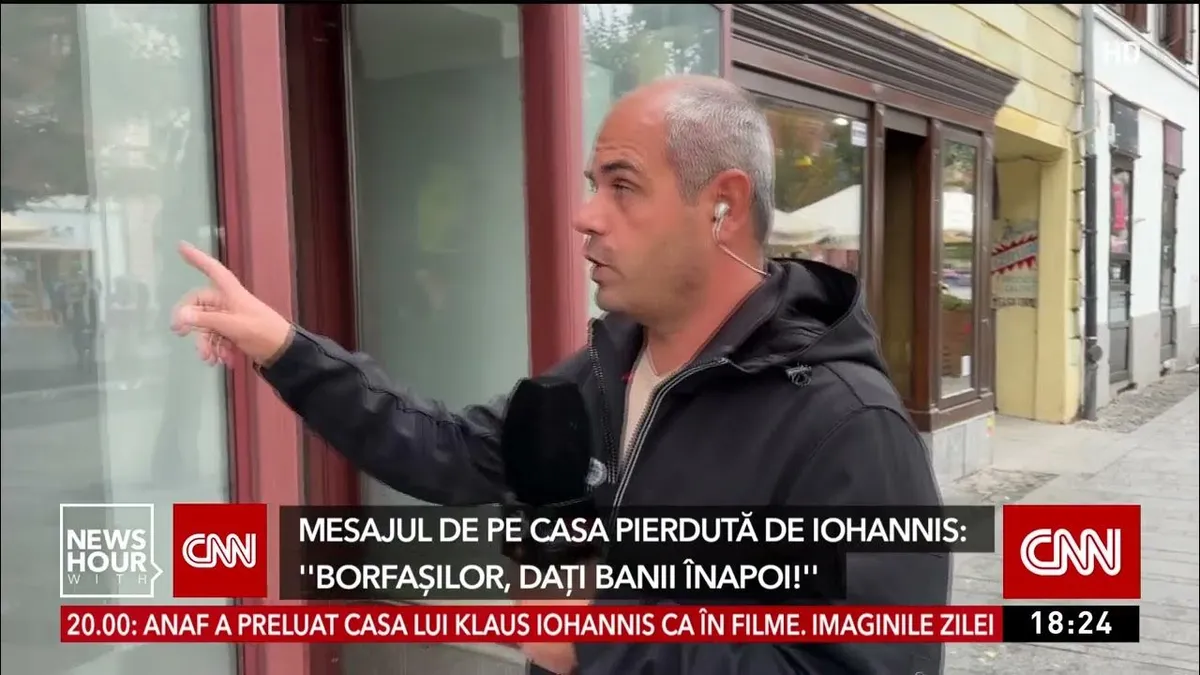 Antena 3 anunță că, luni, ANAF va cere sechestru pe casa în care locuiesc soții Iohannis, la Sibiu Foto: Captură video