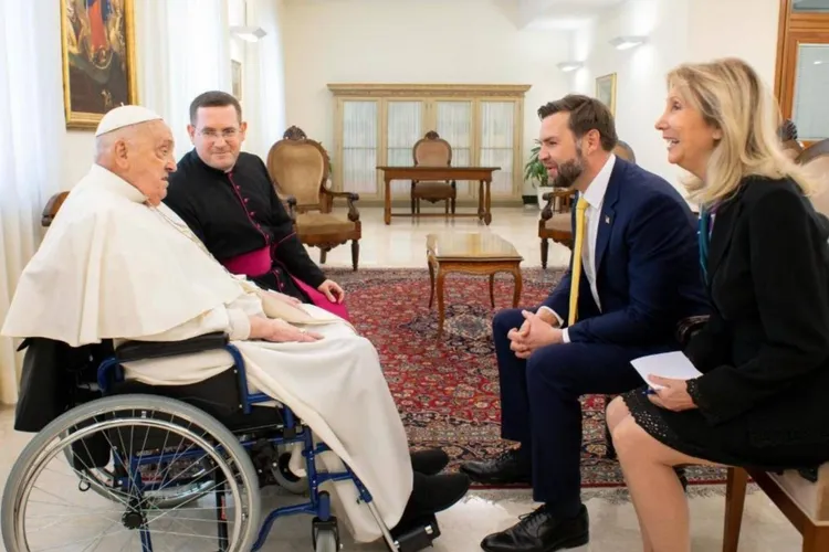Întâlnirea Papei Francisc cu JD Vance (sursa: Vatican News)