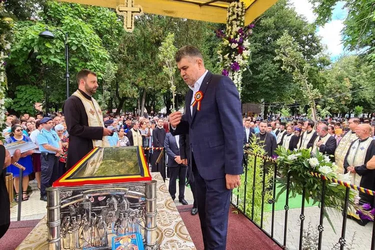 Ciolacu vede un pesedist la Cotroceni (sursa: Facebook/Marcel Ciolacu)